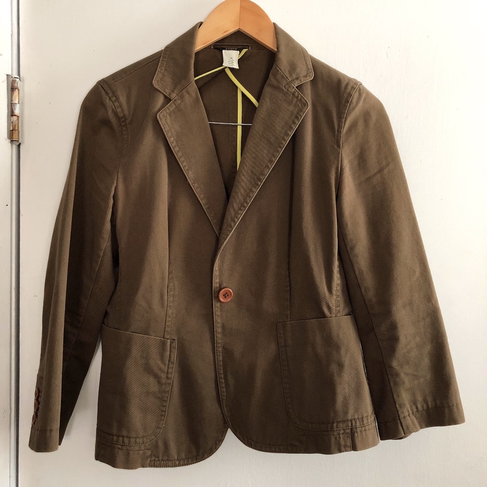 J Crew 3/4 sleeve blazer